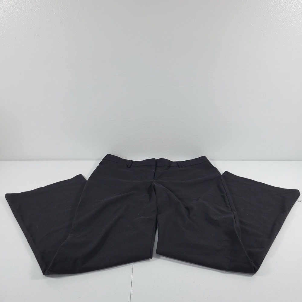 Express Design Studio Women's Editor Slacks Wide Leg Size 10R Black